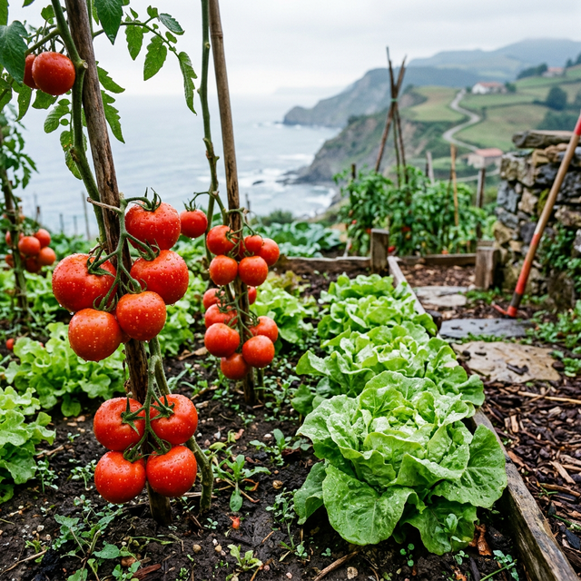 Huerta "La Fresca" - Mirad qué color tienen estos tomates Jac